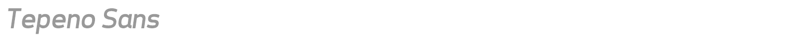 Tepeno Sans font preview